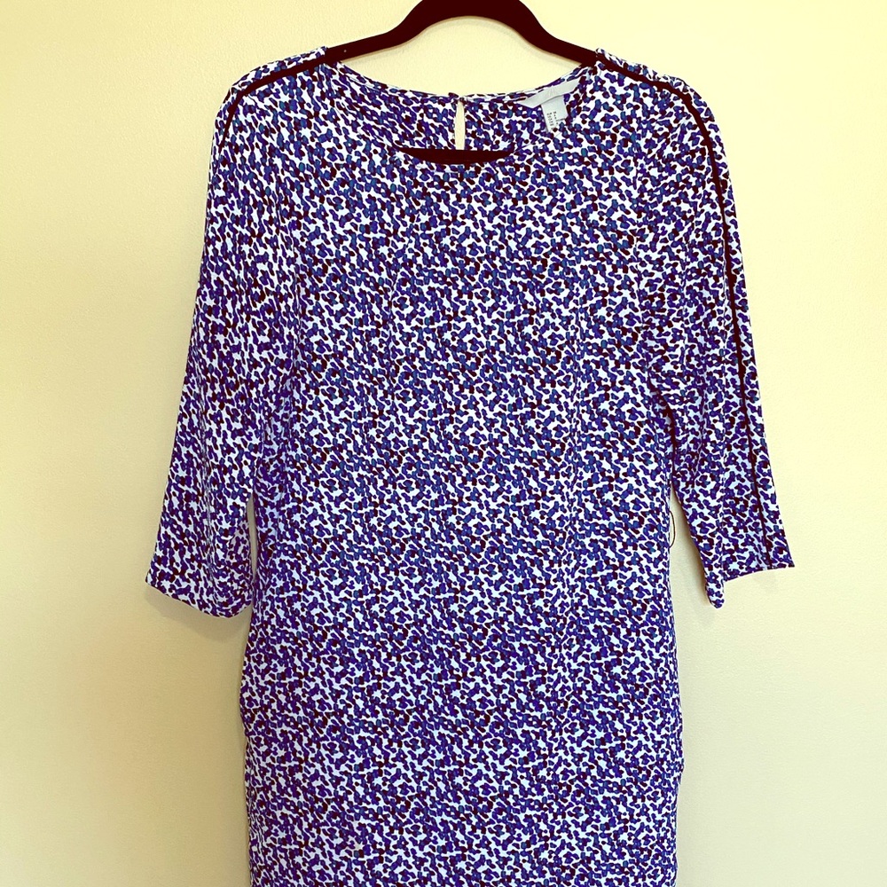 Cute patterned H&M midi dress!!